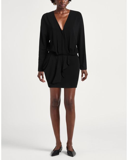 IRO Black Mini Dress Viscose, Elastane