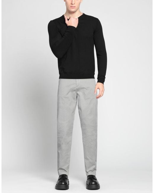 Sseinse Gray Pants Cotton, Elastane for men