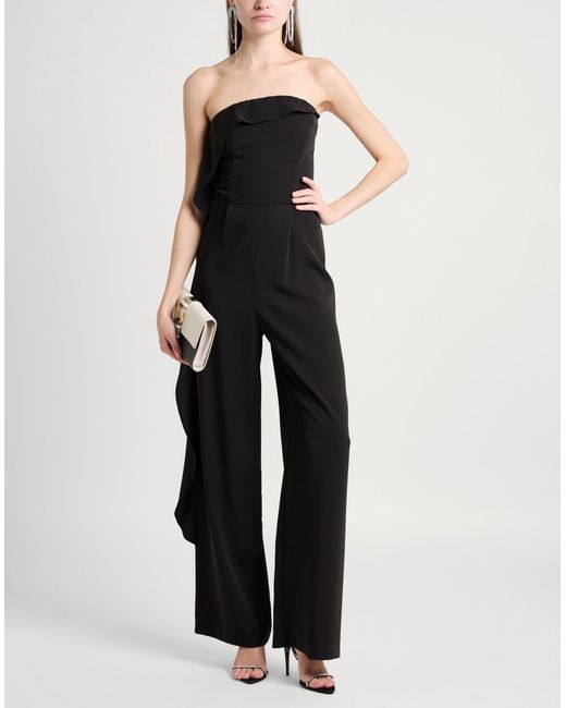 ViCOLO Black Jumpsuit Polyester, Elastane