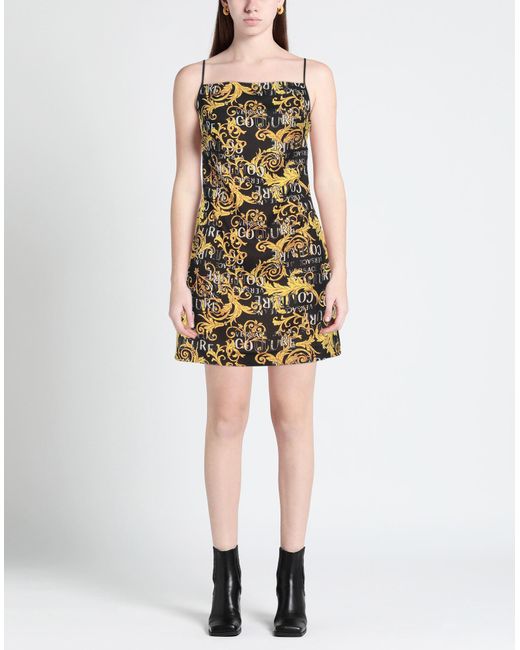 Versace Jeans Couture Black Mini Dress Polyester
