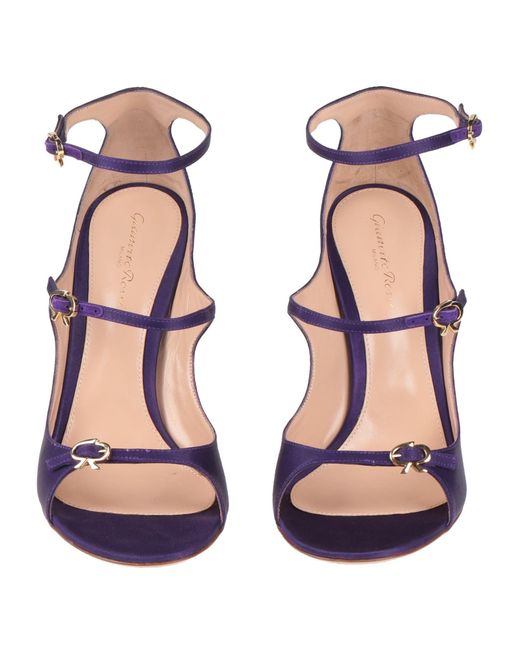 Gianvito Rossi Blue Sandals