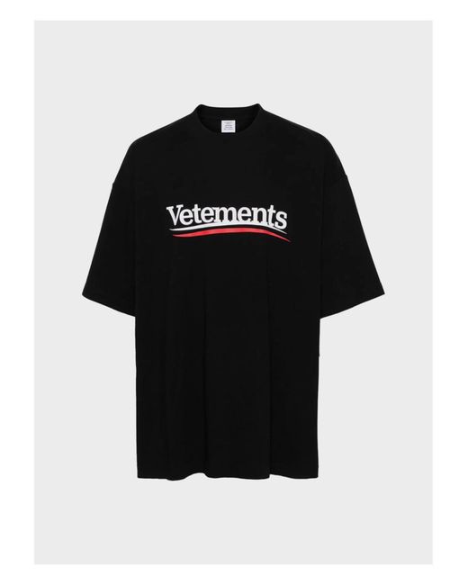 Vetements Logo kampagnen t-shirt in Black für Herren