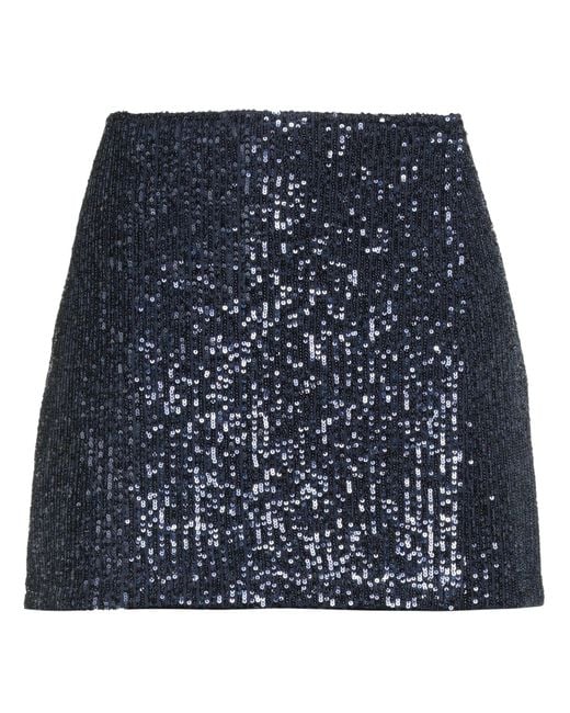 ViCOLO Blue Mini Skirt Polyester, Polyamide
