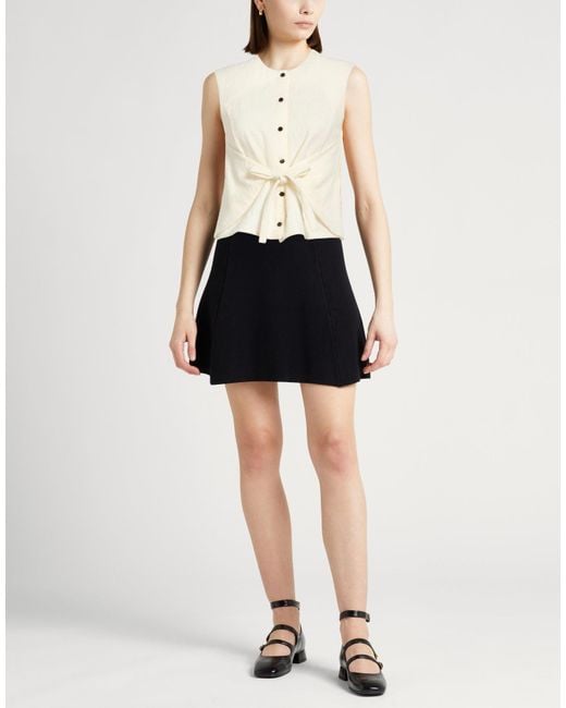 Alysi Natural Chocolat Ivory Shirt Virgin Wool