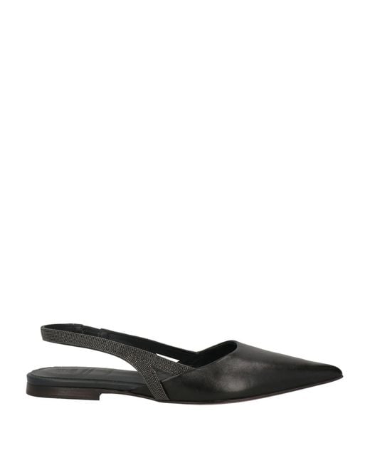Brunello Cucinelli Black Ballet Flats