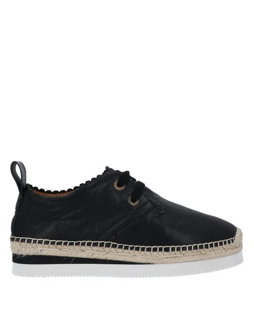 See By Chloé Leather Lace-up Shoes in Black - Lyst