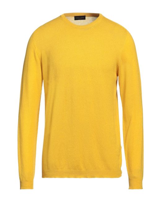 Roberto Collina Yellow Sweater Cashmere for men