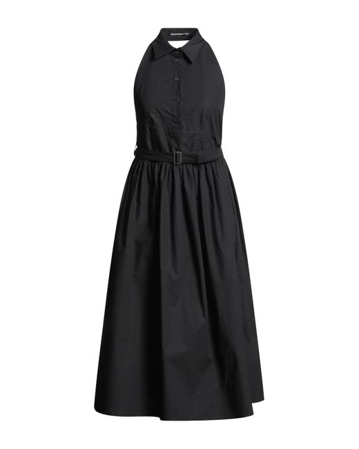Department 5 Black Midi Dress Cotton