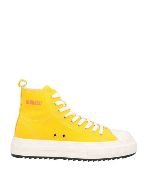 DSquared² Yellow Trainers for men