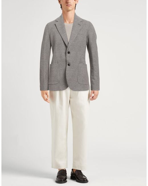 Circolo 1901 Gray Taupe Blazer Cotton, Elastane for men