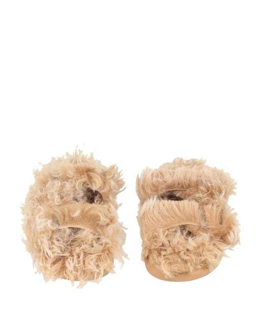 McQueen Natural Sandals Shearling