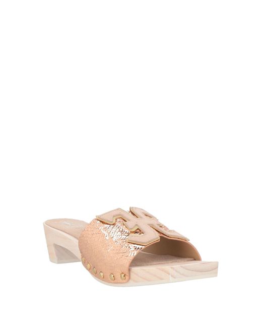 Fabi Natural Sandals Leather