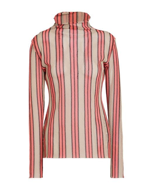 MSGM Red Rollkragenpullover