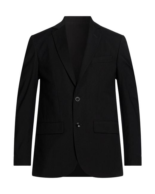 Liu Jo Black Blazer Polyester, Viscose, Elastane for men