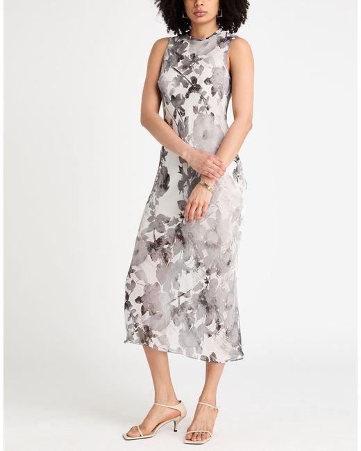 Patrizia Pepe White Maxi Dress Viscose