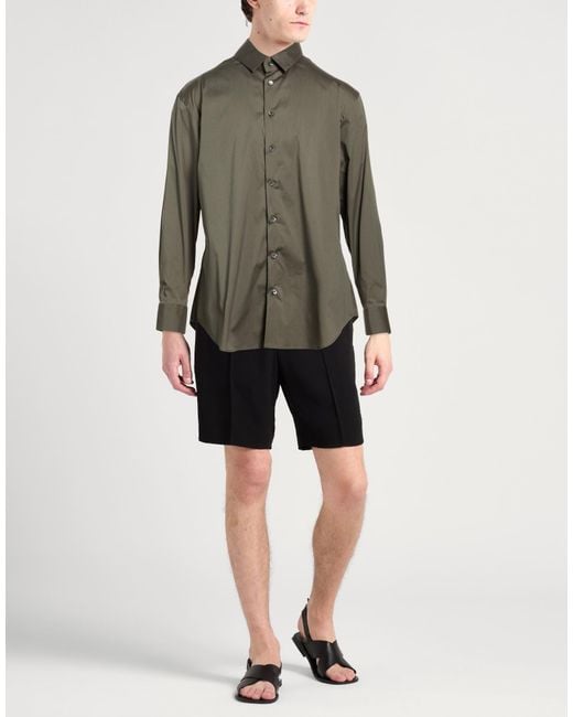 Giorgio Armani Green Shirts for men