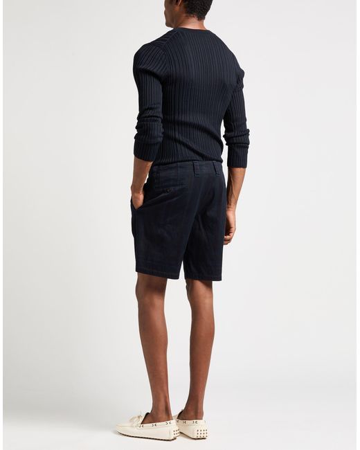 Dolce & Gabbana Blue Midnight Shorts & Bermuda Shorts Cotton, Elastane for men