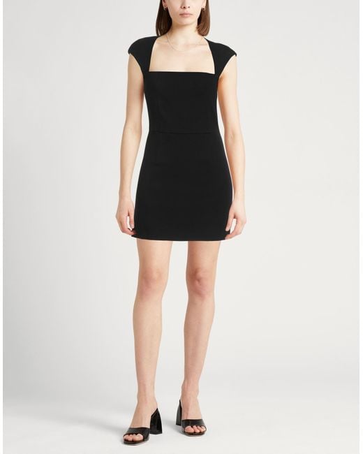 Jucca Black Mini Dress Viscose, Polyamide, Elastane
