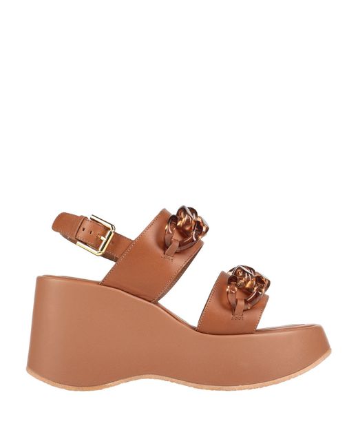 See By Chloé Brown Sandals Calfskin