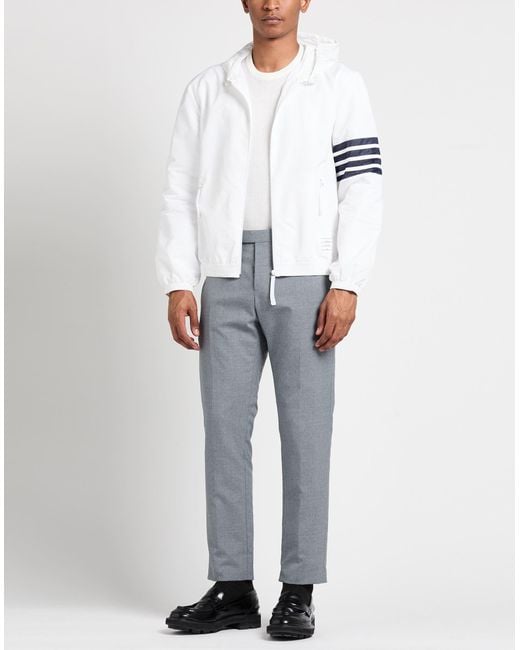 Thom Browne White Jacket Polyamide, Polyester for men