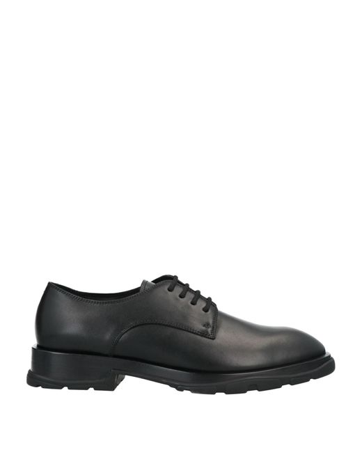 McQueen Black Lace-up Shoes for men