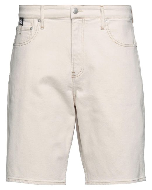 Calvin Klein Natural Denim Shorts for men