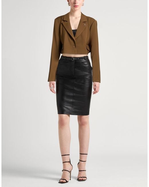 Aniye By Brown Military Blazer Polyester, Elastane