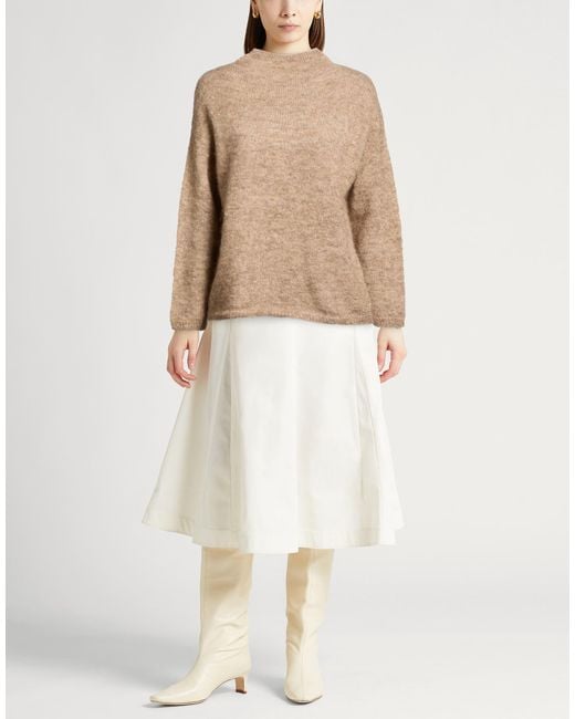Max Mara Natural Camel Sweater Mohair Wool, Polyamide, Elastane
