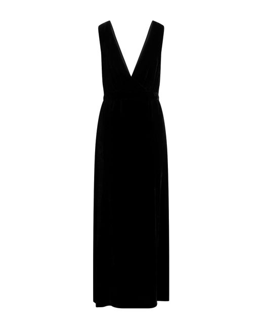 120% Lino Black Maxi Dress