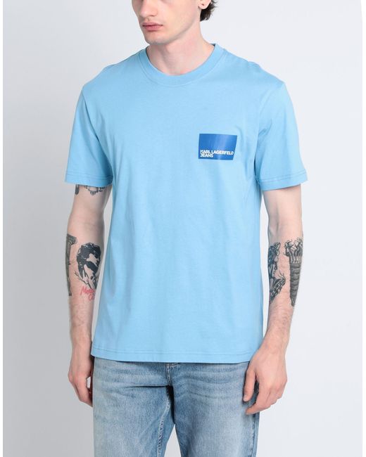 Karl Lagerfeld Blue T-shirt for men