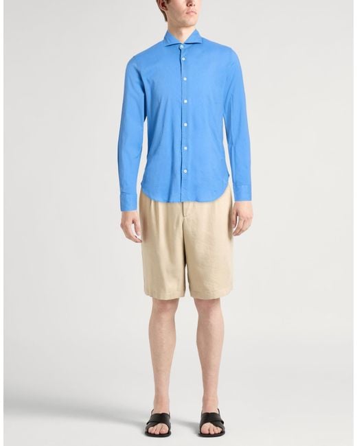 Camicia di Fedeli in Blue da Uomo