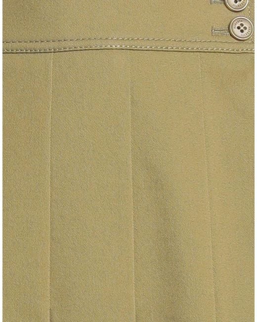 Alberta Ferretti Green Pants Cotton, Elastane