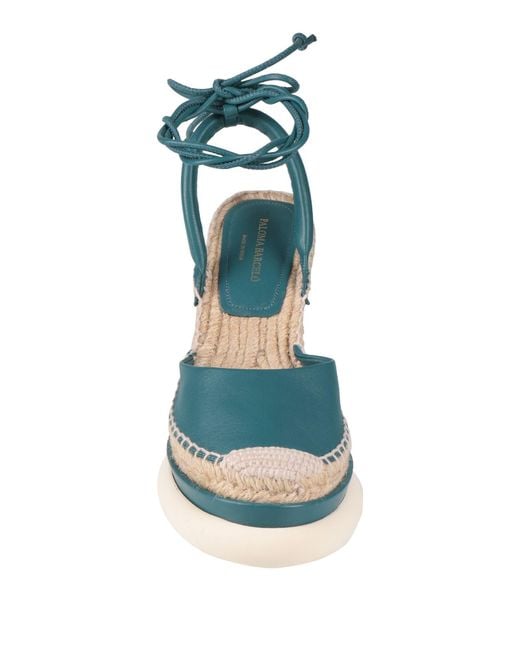 Paloma Barceló Blue Lexi Deep Espadrilles Leather