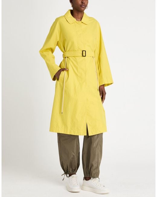 Max Mara Yellow Overcoat & Trench Coat