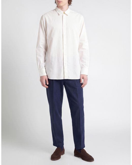 Barena White Shirt Cotton for men