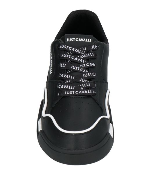 Just Cavalli Black Sneakers Leather for men
