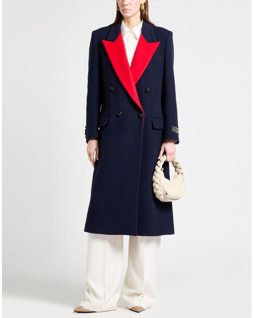MSGM Blue Coat Virgin Wool, Polyamide