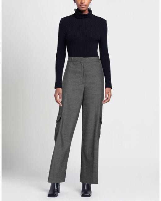 Les Coyotes De Paris Gray Pants Polyester, Wool, Viscose, Elastane