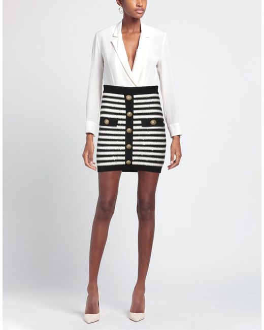 Balmain Black Mini Skirt