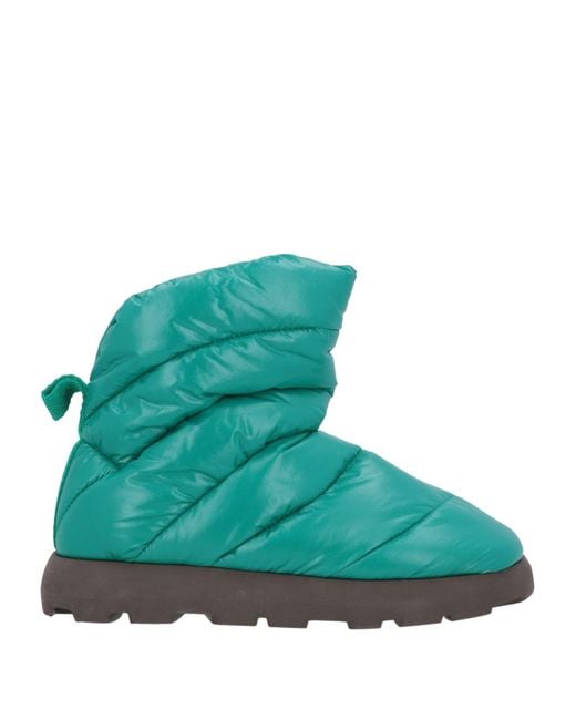 PIUMESTUDIO Green Ankle Boots