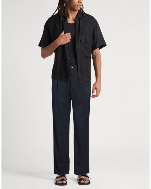 BE ABLE Blue Midnight Pants Virgin Wool, Elastane for men