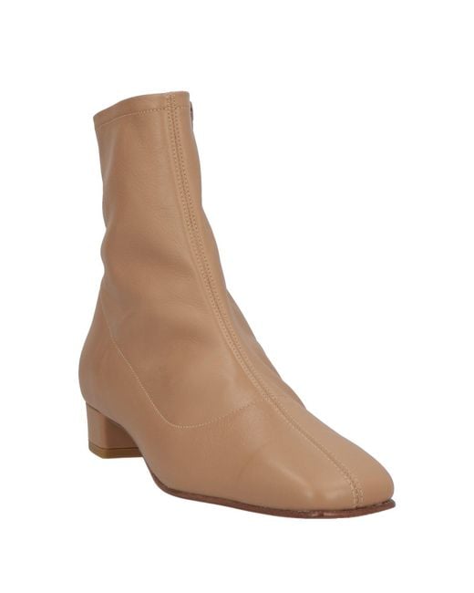 By Far Brown Ankle Boots Leather