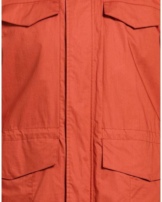 Herno Orange Jacket Cotton, Elastane for men