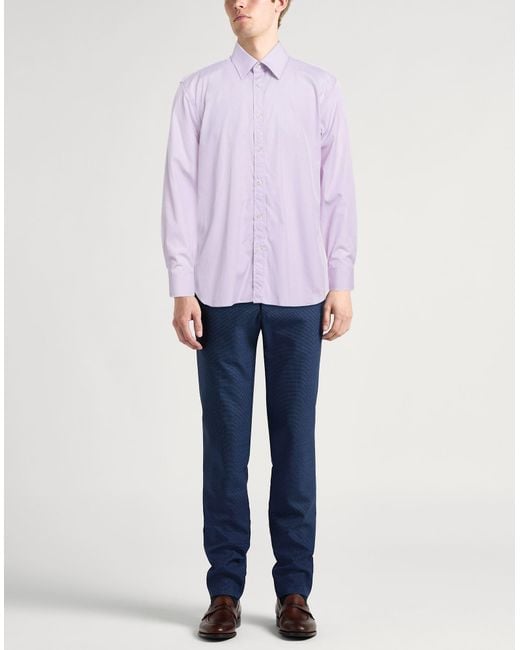 Dunhill Purple Lilac Shirt Cotton for men