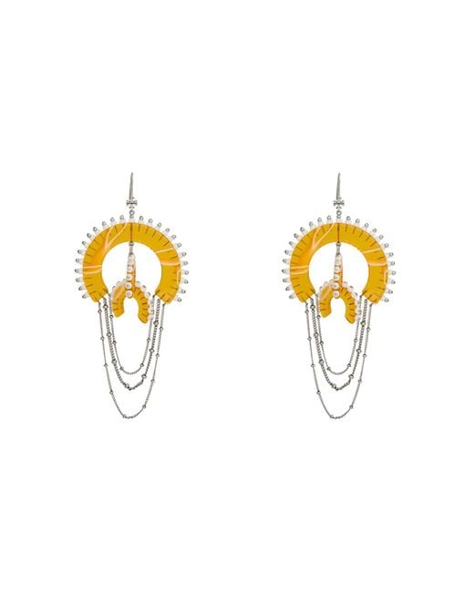Tory Burch Metallic Ohrring