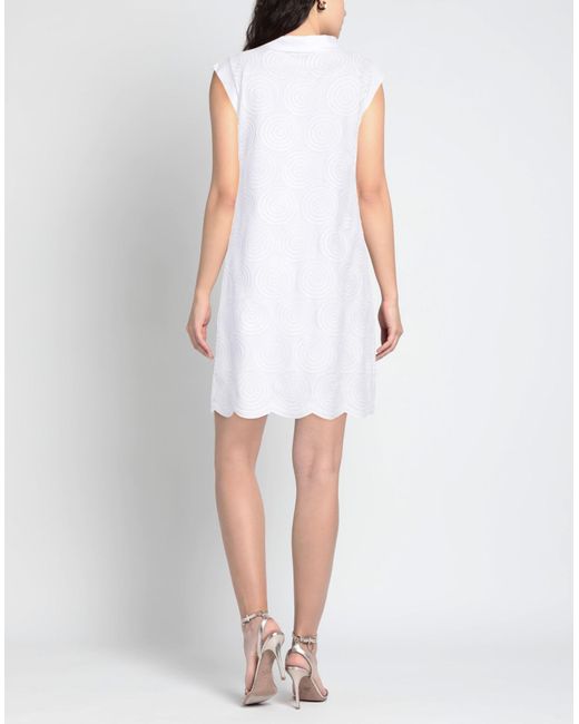 D.exterior White Mini Dress