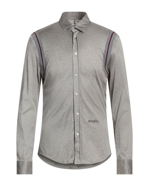 Bikkembergs Gray Shirt Cotton for men