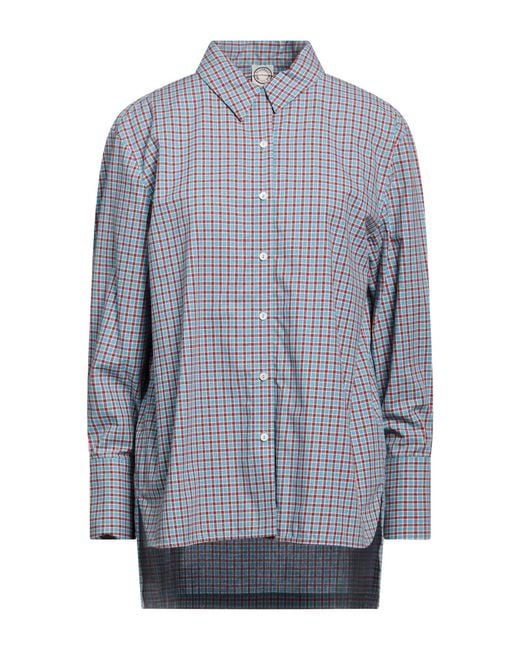 Ines De La Fressange Paris Blue Shirt Cotton
