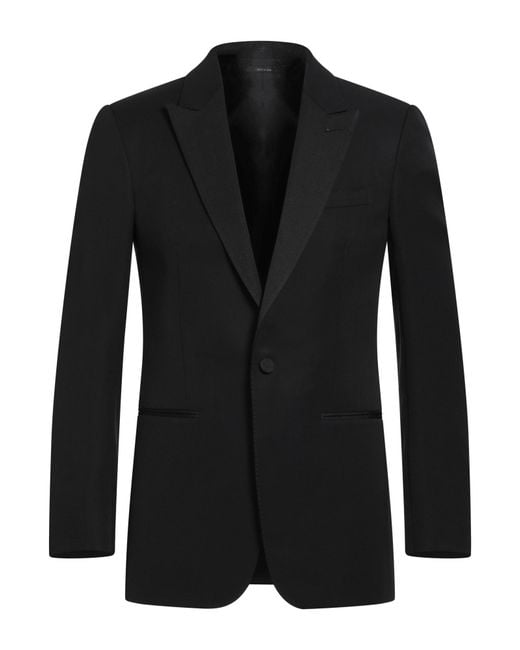 Dunhill Black Blazer Wool for men
