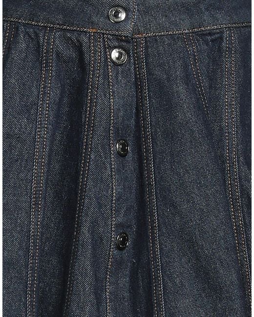 MSGM Blue Denim Skirt
